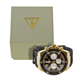 Guess Poseidon Chronograph Black Dial Black Rubber Strap Watch for Men - GW0057G1 Authentic Buy Shop Now