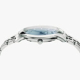 Versace V-Urban Light Blue Dial Silver Steel Strap Watch for Men - VELQ00419 Authentic Buy Shop Now