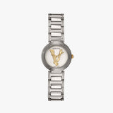 Versace Virtus Quartz White Dial Silver Steel Strap Watch For Women - VET300621 Authentic Buy Shop Now