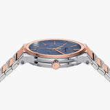 Salvatore Ferragamo Sapphire Blue Dial Two Tone Steel Strap Watch for Men - SFHP007-20 Authentic Buy Shop Now
