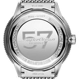 Breitling Superocean Heritage '57 Black Dial Silver Mesh Bracelet Watch for Men - A10370121B1A1 Authentic Buy Shop Now