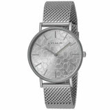 Coach Perry Quartz Silver Dial Silver Mesh Bracelet Watch for Women - 14503384 Authentic Buy Shop Now