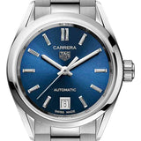 Tag Heuer Carrera Blue Dial Silver Steel Strap Watch for Women - WBN2411.BA0621 Authentic Buy Shop Now