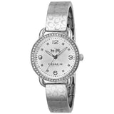 Coach Delancey White Dial Silver Steel Strap Watch for Women - 14502353 Authentic Buy Shop Now