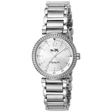 Coach Sports Crystals Silver Dial Silver Steel Strap Watch for Women - 14502194 Authentic Buy Shop Now