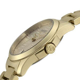 Gucci G Timeless Gold Dial Gold Steel Strap Watch For Women - YA126553 Authentic Buy Shop Now