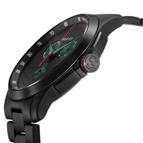 Gucci G Timeless Quartz Black Dial Black Steel Strap Watch for Men - YA126270 Authentic Buy Shop Now