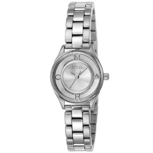 Marc Jacobs Tether Transparent Silver Dial Silver Steel Strap Watch for Women - MBM3416 Authentic Buy Shop Now