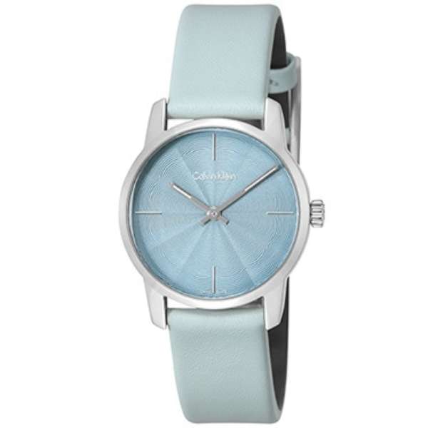 Calvin Klein City Blue Dial Blue Leather Strap Watch for Women - K2G231VN Authentic Buy Shop Now