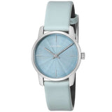 Calvin Klein City Blue Dial Blue Leather Strap Watch for Women - K2G231VN Authentic Buy Shop Now