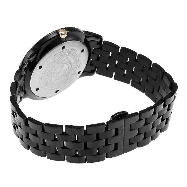 Versace Univers Quartz Black Dial Black Steel Strap Watch for Men - VEBK00618 Authentic Buy Shop Now