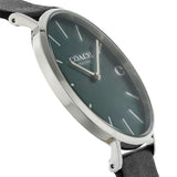 Coach Charles Green Dial Black Leather Strap Watch for Men - 14602436 Authentic Buy Shop Now
