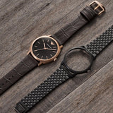 Emporio Armani Interchangeable Black Dial Black Steel Strap Watch For Men - AR80021 Authentic Buy Shop Now