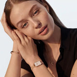Daniel Wellington Quadro Pressed Melrose Pink Dial Pink Mesh Bracelet Watch For Women - DW00100510 Authentic Buy Shop Now