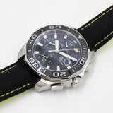 Tag Heuer Aquaracer Automatic Chronograph Black Dial Black Nylon Strap Watch for Men - CAY211A.FC6361 Authentic Buy Shop Now