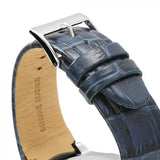Guess Rigor Multifunction Chronograph Blue Dial Blue Leather Strap Watch For Men - W0040G7 Authentic Buy Shop Now