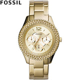 Fossil Stella Multifunction Gold Dial Gold Steel Strap Watch for Women - ES3589 Authentic Buy Shop Now