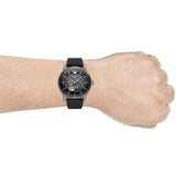 Emporio Armani Meccanico Skeleton Black Dial Black Leather Strap Watch For Men - AR60026 Authentic Buy Shop Now