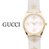Gucci G Timeless White Dial White Leather Strap Watch For Women - YA1264096 Authentic Buy Shop Now