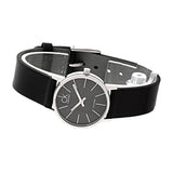 Calvin Klein Minimal Black Dial Black Leather Strap Watch for Women - K7622107 Authentic Buy Shop Now