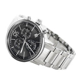 Calvin Klein Post Minimal Chronograph Black Dial Silver Steel Strap Watch for Men - K7627161 Authentic Buy Shop Now