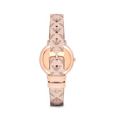 Emporio Armani Kappa Quartz Rose Gold Dial Pink Leather Strap Watch For Women - AR11010 Authentic Buy Shop Now