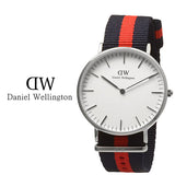 Daniel Wellington Classic Oxford White Dial Two Tone NATO Strap Watch For Women - DW00100046 Authentic Buy Shop Now