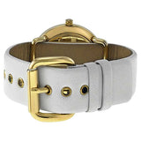 Marc Jacobs Amy White Dial White Leather Strap Watch for Women - MBM1150 Authentic Buy Shop Now