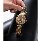 Guess Duchess Quartz Gold Dial Gold Steel Strap Watch For Women - GW0558L2 Authentic Buy Shop Now