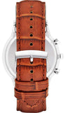 Emporio Armani Renato Chronograph Green Dial Brown Leather Strap Watch For Men - AR2493 Authentic Buy Shop Now