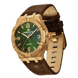 Maurice Lacroix Aikon Automatic Green Dial Brown Leather Strap Watch For Men - AI6008-BRZ0B-630-M Authentic Buy Shop Now