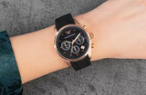 Emporio Armani Sportivo Black Dial Black Steel Strap Watch For Women - AR5906 Authentic Buy Shop Now