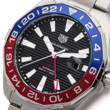 Tag Heuer Aquaracer GMT Caliber 7 Pepsi Black Dial Silver Steel Strap Watch for Men - WAY201F.BA0927 Authentic Buy Shop Now