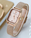 Emporio Armani Joy Quartz Rose Gold Dial Rose Gold Mesh Bracelet Watch For Women - AR11347 Authentic Buy Shop Now