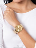 Michael Kors Slim Runway Quartz Gold Dial Gold Mesh Bracelet Watch For Women - MK8625 Authentic Buy Shop Now
