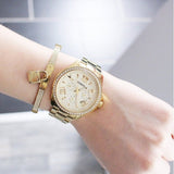 Fossil Cecile Chronograph Gold Dial Gold Steel Strap Watch for Women - AM4482 Authentic Buy Shop Now