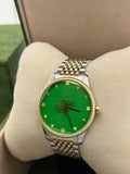Gucci G Timeless Quartz Green Dial Two Tone Steel Strap Watch For Men - YA1264182 Authentic Buy Shop Now