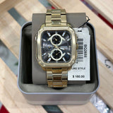Fossil Inscription Multifunction Black Dial Gold Steel Strap Watch for Men - BQ2656 Authentic Buy Shop Now