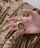 Guess Night Life Diamonds Black Dial Gold Steel Strap Watch for Women - GW0405L2 Authentic Buy Shop Now