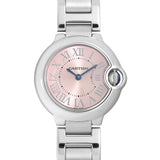 Cartier Ballon Bleu de Cartier Pink Dial Silver Steel Strap Watch for Women - W6920038 Authentic Buy Shop Now