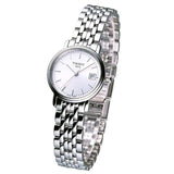 Tissot T Classic Desire White Dial Silver Steel Strap Watch for Women - T52.1.281.31 Authentic Buy Shop Now