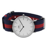 Daniel Wellington Classic Oxford White Dial Two Tone NATO Strap Watch For Women - DW00100046 Authentic Buy Shop Now