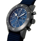 Breitling Superocean Heritage Chronograph 44 Outerknown Blue Dial Blue NATO Strap Watch for Men - M133132A1C1W1 Authentic Buy Shop Now