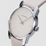 Calvin Klein City White Dial White Leather Strap Watch for Women - K2G231XH Authentic Buy Shop Now