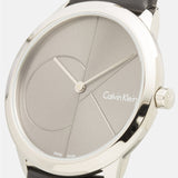 Calvin Klein Minimal Black Dial Black Leather Strap Watch for Men - K3M211C3 Authentic Buy Shop Now