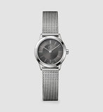 Calvin Klein Minimal Grey Dial Silver Mesh Bracelet Watch for Women - K3M221Y3 Authentic Buy Shop Now