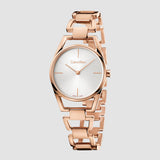 Calvin Klein Dainty White Dial Rose Gold Steel Strap Watch for Women - K7L23646 Authentic Buy Shop Now