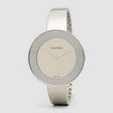 Calvin Klein Chic White Dial White Leather Strap Watch for Women - K7N23TK2 Authentic Buy Shop Now