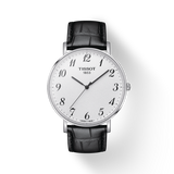 Tissot Everytime Large White Dial Black Leather Strap Watch For Men - T109.610.16.032.00 Authentic Buy Shop Now