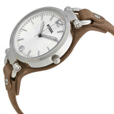 Fossil Georgia White Dial Brown Leather Strap Watch for Women - ES3060 Authentic Buy Shop Now